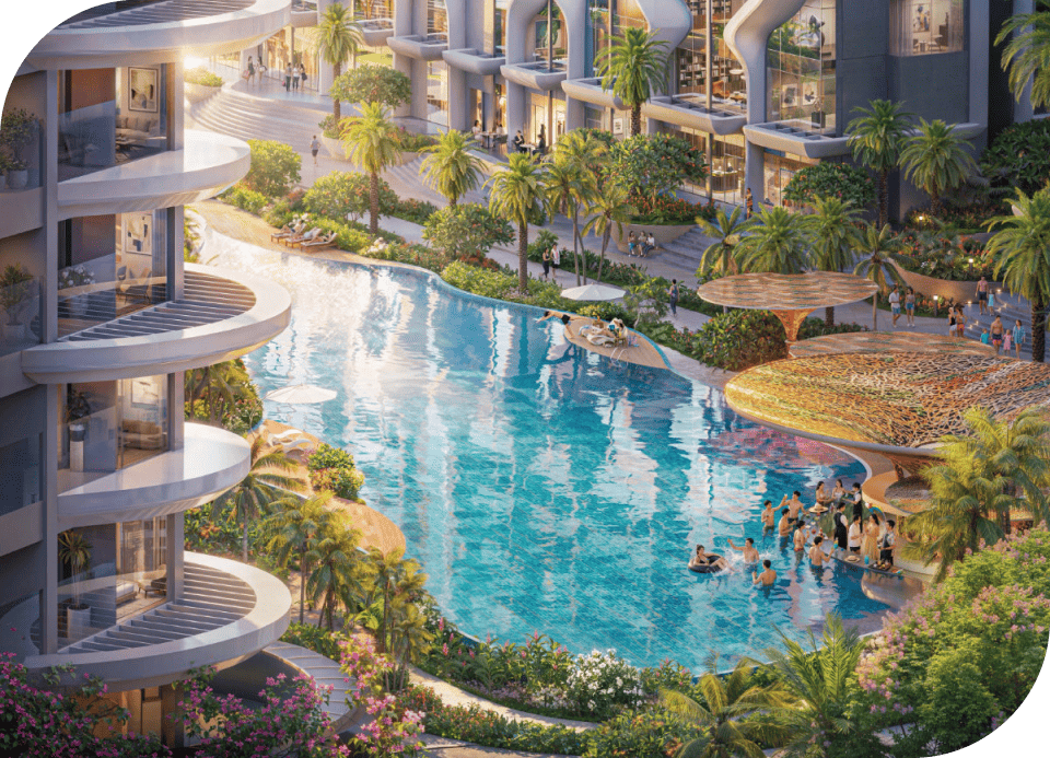 Phối cảnh dự án Qtopia do Phát Đạt phát triển
